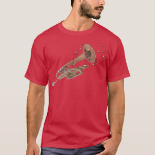 Trumpeter Gift Retro Funk Soul Jazz Music Trumpet  T-Shirt