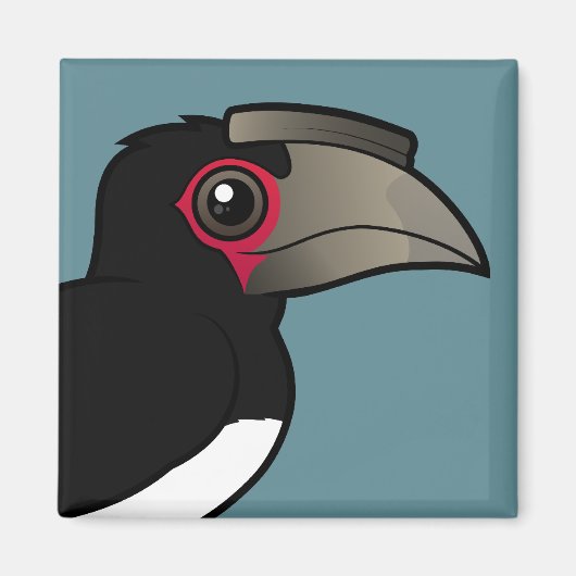 Trumpeter Hornbill Magnet (Vorne)