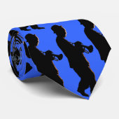 Trumpeter-Krawatten-Blau Krawatte (Gerollt)