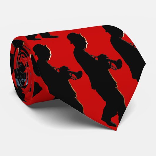 Trumpeter-Krawatten-Rot Krawatte (Gerollt)