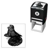 Trumpeter Pigeon Black Permastempel (Beispiel)