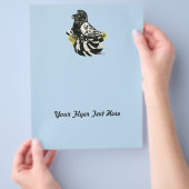 Trumpeter Pigeon Dark Splash Flyer (Hand)