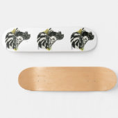Trumpeter Pigeon Dark Splash Skateboard (Horizontal)
