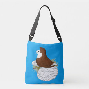 Trumpeter Pigeon Red Baldhead Tragetaschen Mit Langen Trägern
