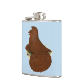 Trumpeter Pigeon Red Flachmann (Links)