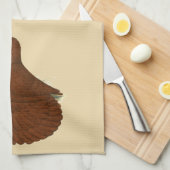 Trumpeter Pigeon Red Handtuch (Viertel Falte)