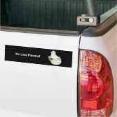 Trumpeter Pigeon White Autoaufkleber (Auf Lkw)