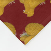 Trumpeter Pigeon Yellow Self Fleecedecke (Ecke)