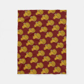 Trumpeter Pigeon Yellow Self Fleecedecke (Vorderseite)