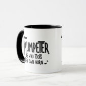 Trumpeter Rough Text Tasse (Vorderseite Links)
