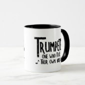 Trumpeter Rough Text Tasse (VorderseiteRechts)