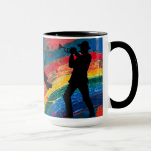 Trumpeter Silhouettes Tasse