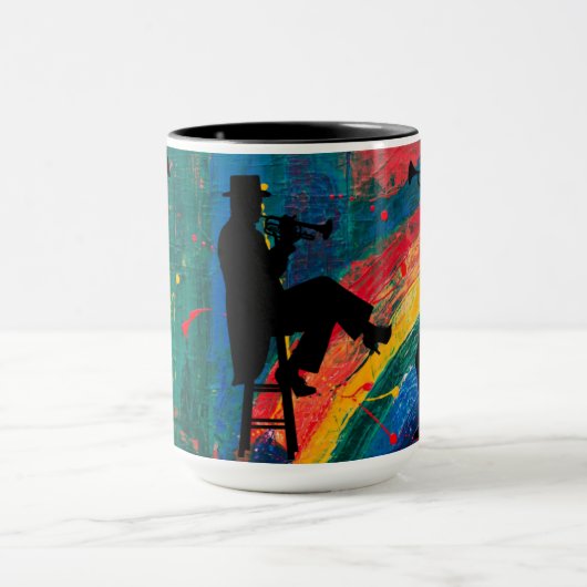 Trumpeter Silhouettes Tasse (Zentrum)