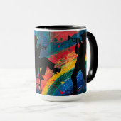 Trumpeter Silhouettes Tasse (VorderseiteRechts)