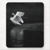 Trumpeter Swan b/w Mousepad (Vorne)