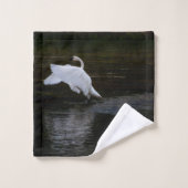 Trumpeter Swan Badhandtuch Set (Waschlappen)