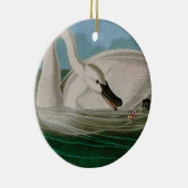Trumpeter Swan Birds of America Audubon Print Keramik Ornament (Rechts)