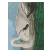 Trumpeter Swan Birds of America Audubon Print Tischdecke (Vorderseite)