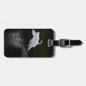 Trumpeter Swan Gepäckanhänger (Vorderseite horizontal)