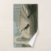 Trumpeter Swan - von Audubons Vögeln Amerikas Badhandtuch Set (Handtuch)