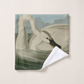 Trumpeter Swan - von Audubons Vögeln Amerikas Badhandtuch Set (Waschlappen)