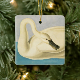 Trumpeter Swan von John James Audubon, Vintager Bi Keramikornament