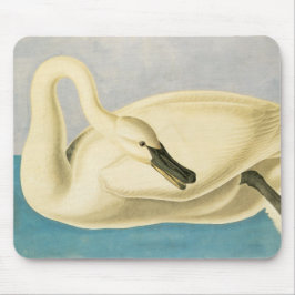 Trumpeter Swan von John James Audubon, Vintager Bi Mousepad