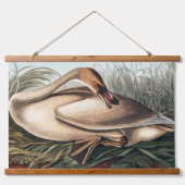 Trumpeter Swan von John James Audubon Wandteppich Mit Holzrahmen (Vorne)