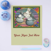 Trumpeters Pigeons Drei Flyer (Einzeln)