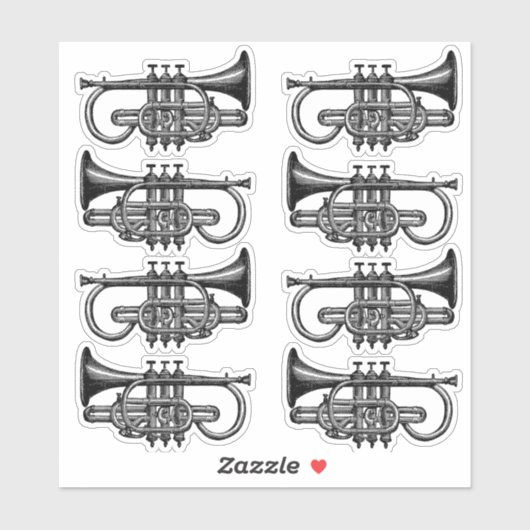 Trumpets Aufkleber (Blatt)