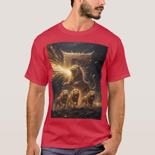 Trumpets Goldener Roar T-Shirt (Vorderseite)