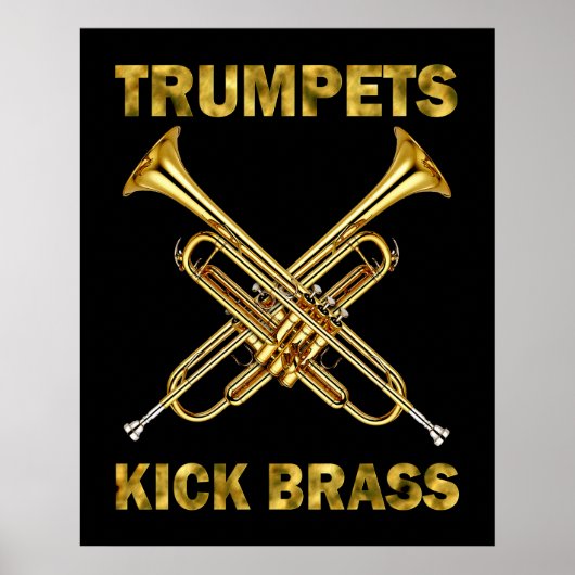 Trumpets Kick Brass Poster (Vorne)