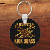 TRUMPETS KICK BRASS SCHLÜSSELANHÄNGER (Vorderseite)