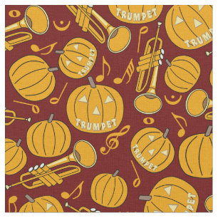 Trumpets Musiknote Pumpkins Stoff