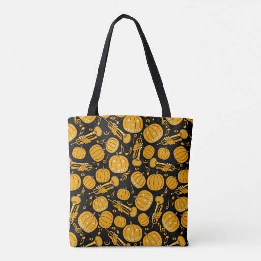 Trumpets Musiknote Pumpkins Tasche (Rückseite)