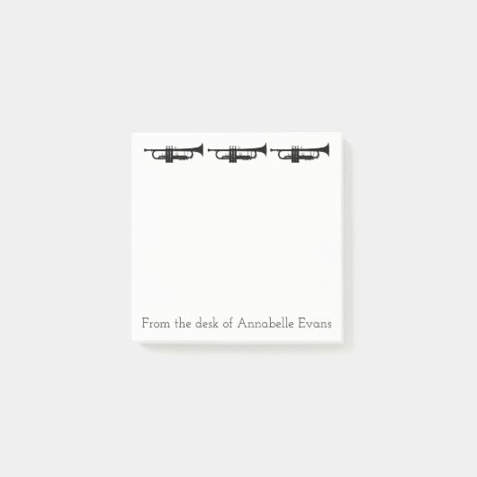 Trumpets personalisieren post-it klebezettel (Vorderseite)