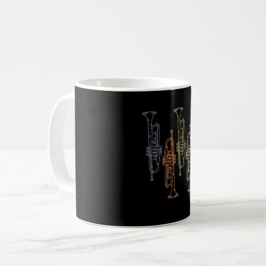 Trumpets Vintag Kaffeetasse (Vorderseite Links)