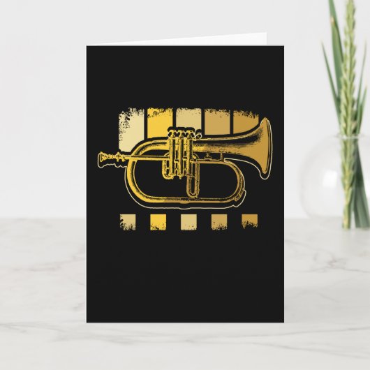 Trumpets Vintag Karte (Vorderseite)