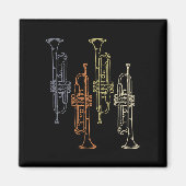 Trumpets Vintag Magnet (Vorne)