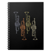 Trumpets Vintag Notizblock (Vorderseite)