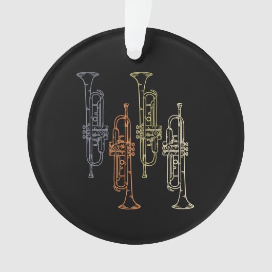 Trumpets Vintag Ornament (Vorderseite)