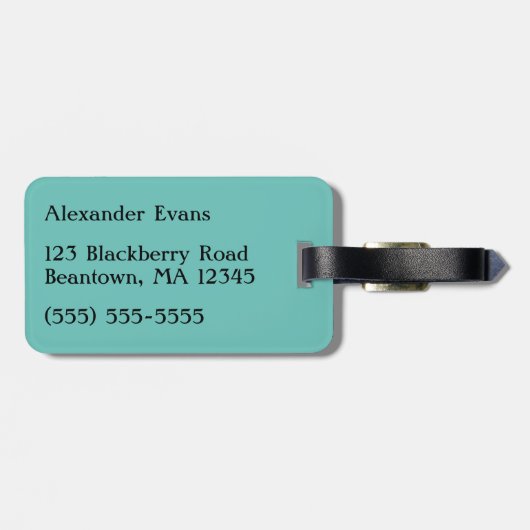 Trumpett-Player Gepäckanhänger (Rückseite horizontal)