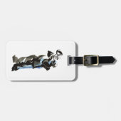 Trumpett-Player Gepäckanhänger (Vorderseite horizontal)