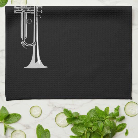 Trumpett-Player Geschirrtuch (Gefaltet)
