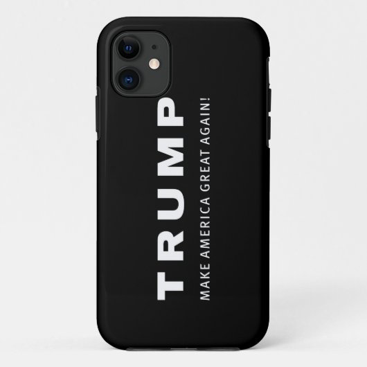 TRUMPF 2016 SCHWARZER iPhone Kasten Case-Mate iPhone Hülle (Rückseite)