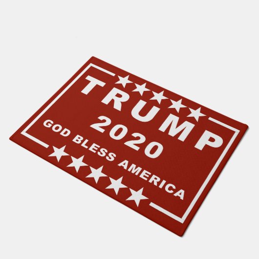 TRUMPF 2020 - GOTT SEGNEN AMERIKA 18" x 24" Fußmatte (Schrägansicht)