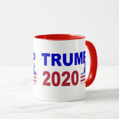 Trumpf 2020 greift herauf rotes weißes und blau ab tasse (VorderseiteRechts)