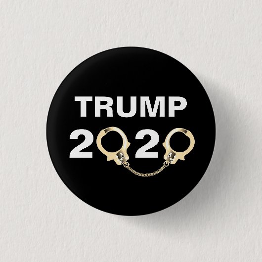 Trumpf 2020 mit den Handschellen Button (Vorderseite)