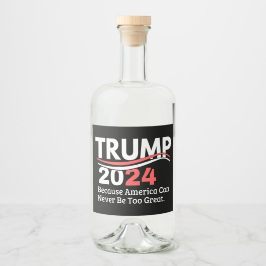 Trumpf 2024 alkoholflaschenetikett (Vorderseite)