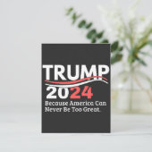 Trumpf 2024 dankeskarte (Stehend Vorderseite)